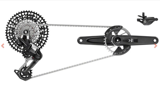SRAM GX T-Type Eagle Transmission Groupset - Choice of 165, 170, or 175mm Crank, 32t Chainring, 10-52t Cassette, Rear Derailleur, Chain