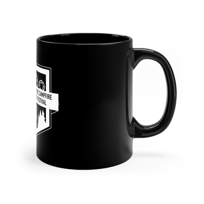 Cranks Around the Campfire MTB Festival 11oz Black Mug